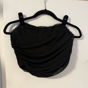 Black Ruched corset